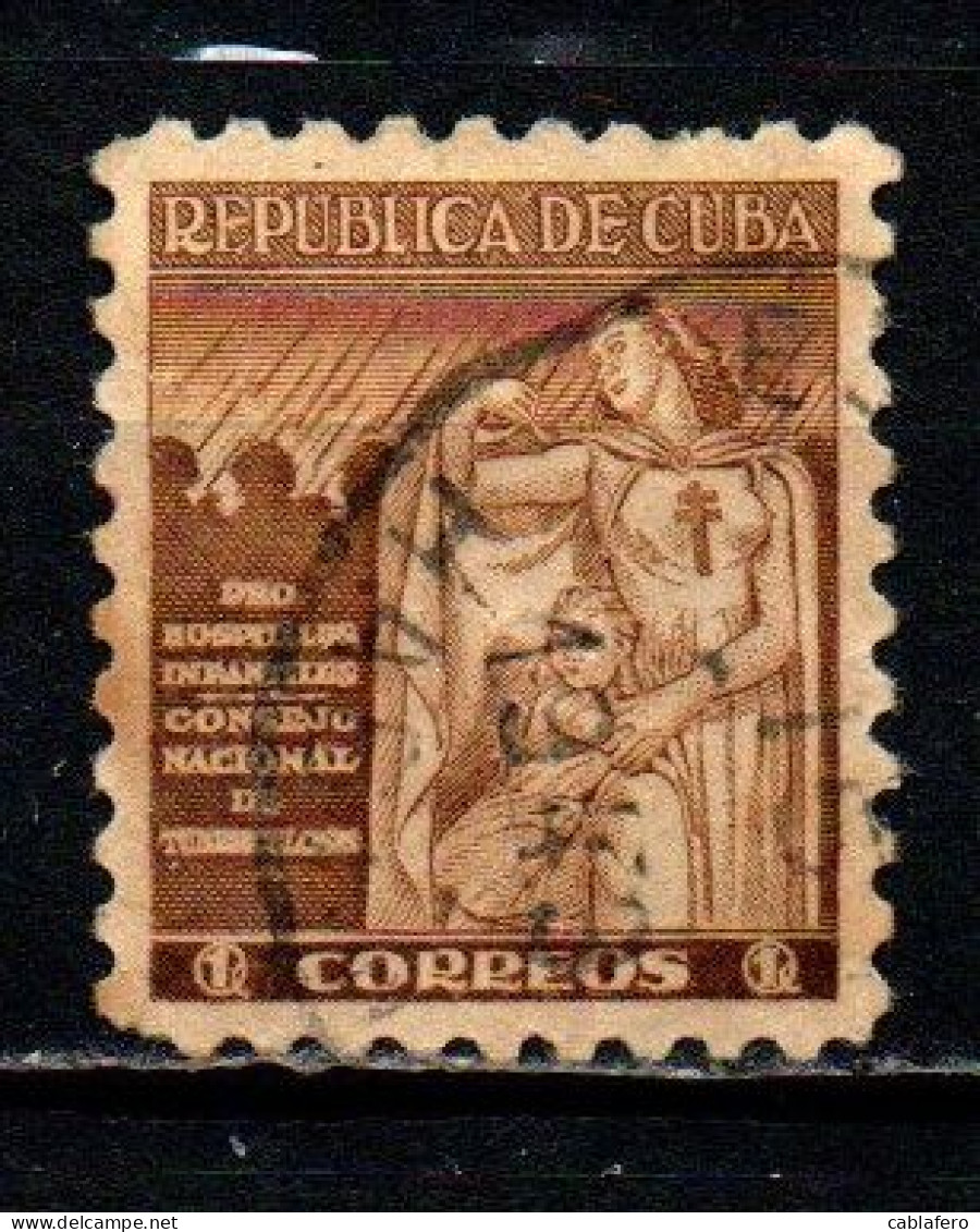 CUBA - 1943 - “Health” Protecting Child - USATO - Impuestos