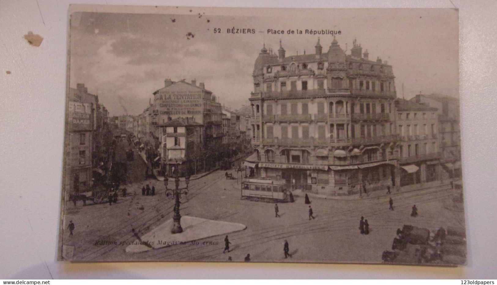 34 BEZIERS PLACE DE LA REPUBLIQUE TRAMWAY - Beziers