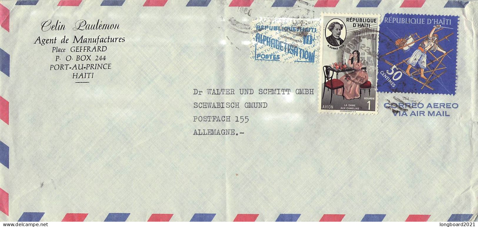 HAITI - AIR MAIL > SCHWÄBISCH GMÜND/DE / *418 - Haïti