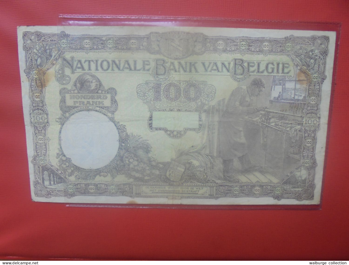 BELGIQUE 100 Francs 1925 Circuler (B.18) - 100 Francos & 100 Francos-20 Belgas