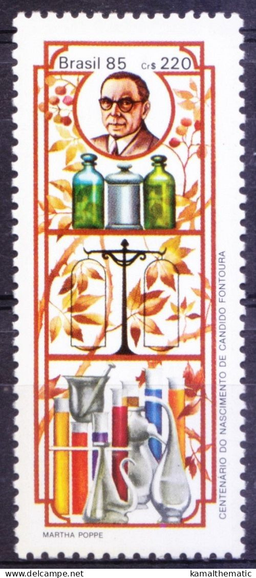 Candido Fontoura Pharmaceutical Dedicated To Produce Penicillin, Brazil 1985 MNH - Farmacia