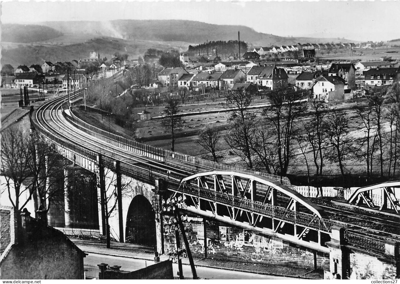 57-SARREGUEMINES- VILLE FRONTIERE, LE PONT-FRONTIERE VUE SUR HANWEILER ( PRUSSE RHENANE ) - Sarreguemines