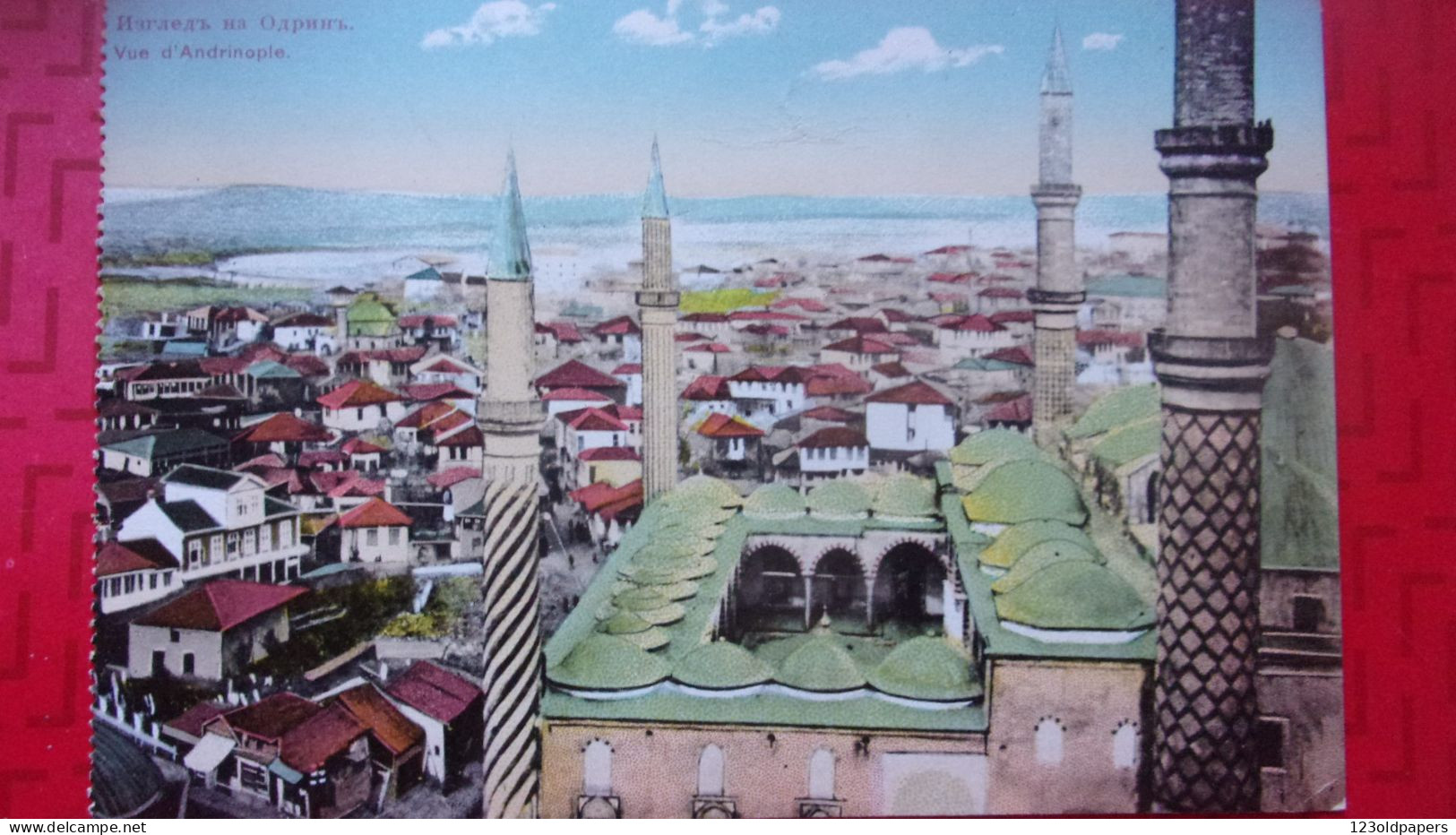TURQUIE PROCHE BULGARIE Edirne, Ou Andrinople VUE 1919 TURKEY  MOSQUEE - Turkey