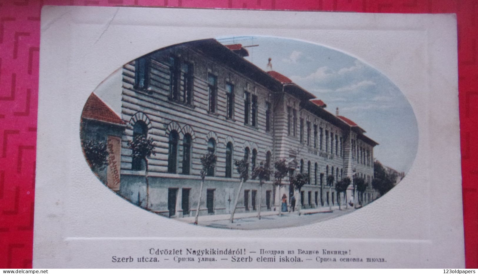 SERBIE NAGYKIKINDA  GROSSKIKINDA GOROG KELETI SZERB  UTCZA ELEMI ISKOLA 1919 - Serbie