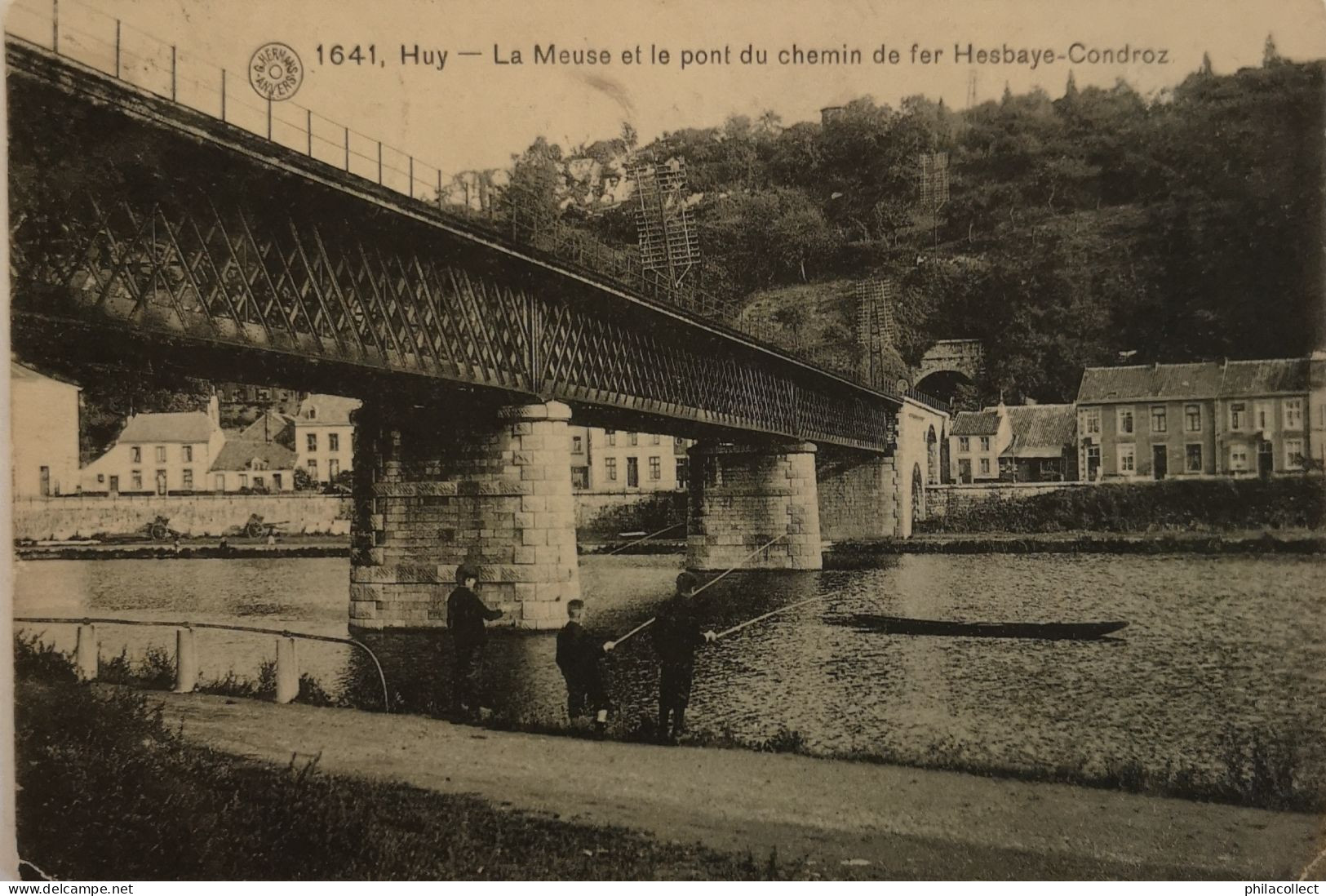 Huy // LA Meuse Et La Pont Du Chemin De Fer Hesbaye - Condroz 1914 Ed. Hermans 1641 - Huy