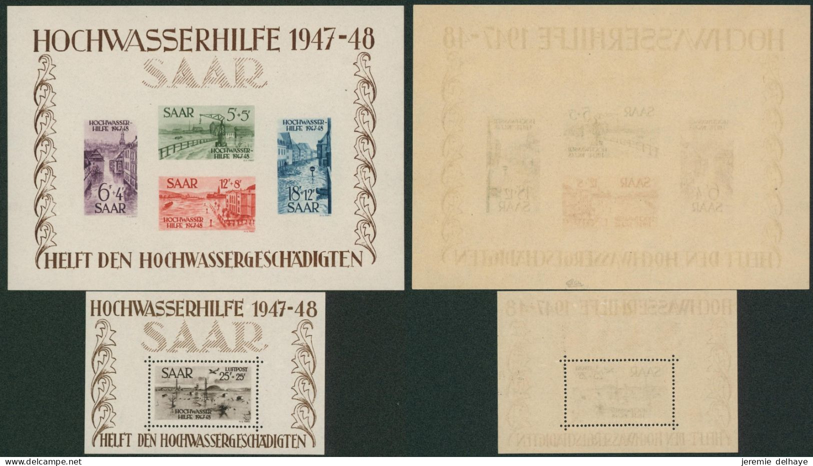 SAAR (Germania) - Bloc Feuillet BF 1/2 Neuf Sans Charnières (MNH). Luxe ! - Blocks & Sheetlets