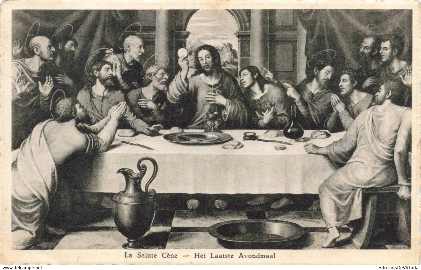 RELIGION - Tableau - La Sainte Cène - Het Laatste Avondmaal - Leonar De Vinci - Carte Postale Ancienne - Jesus