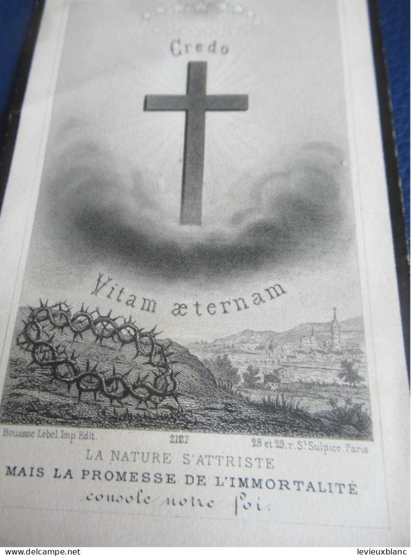 Priez Pour Le Repos De L'Ame/Marie Eugénie Léonarde De La CELLE/Marquise De CHABANS/Chapelle FAUCHER/1878         FPD129 - Obituary Notices