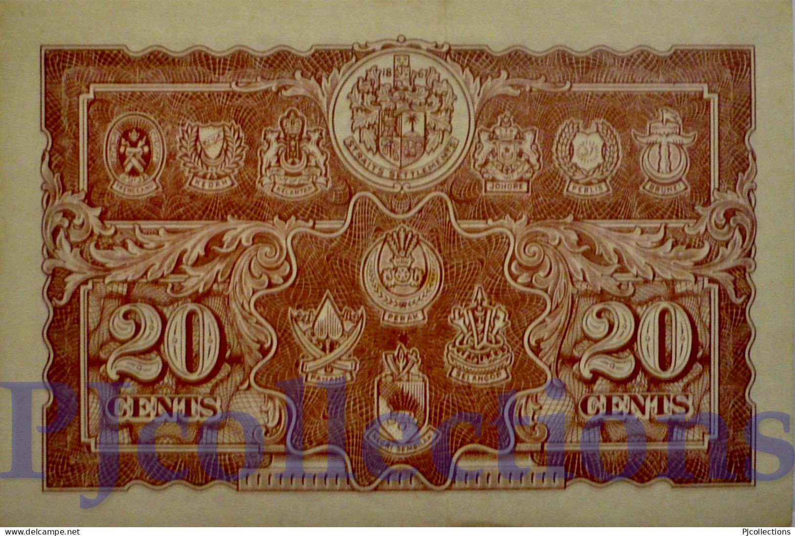 MALAYA 20 CENT 1941 PICK 9a AU - Maleisië