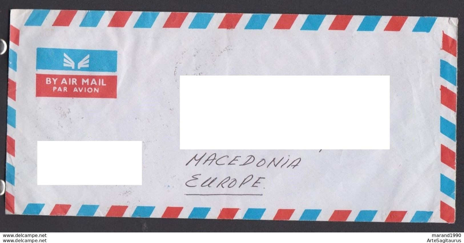 INDIA COVER / REPUBLIC OF MACEDONIA AIR MAIL  (006) - Lettres & Documents