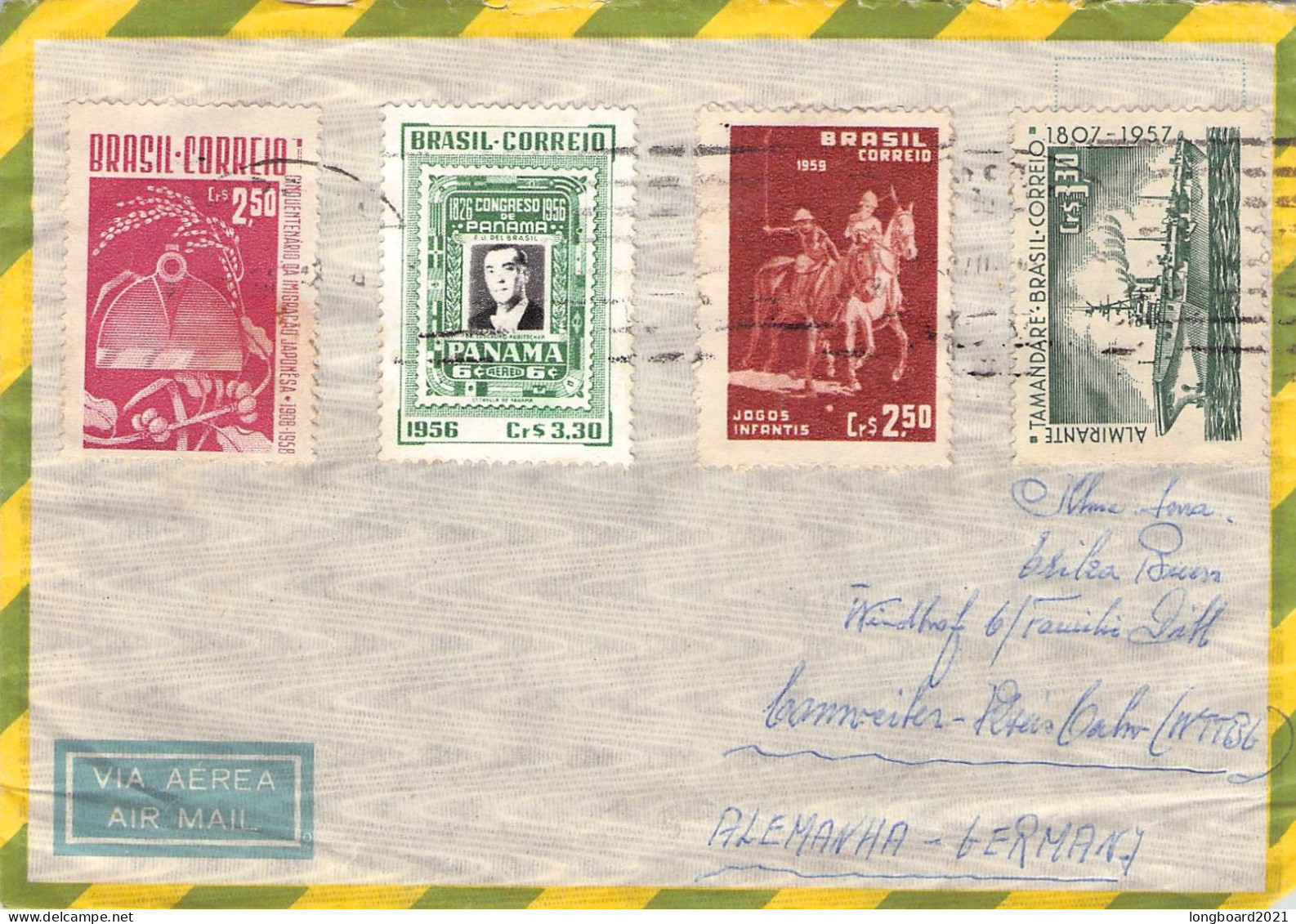 BRAZIL - AIRMAIL > DE / *428 - Storia Postale