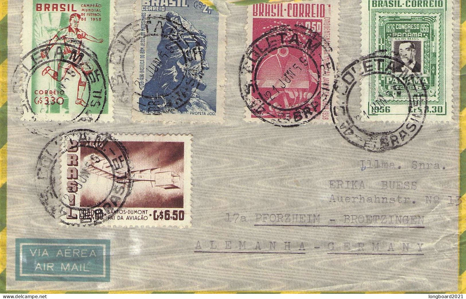 BRAZIL - AIRMAIL > DE / *430 - Covers & Documents