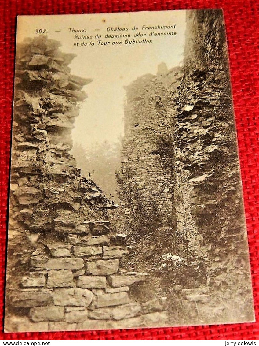 THEUX -  Château De Franchimont - Ruines Du Deuxième Mur D'enceinte Et De La Tour Aux Oubliettes - Theux