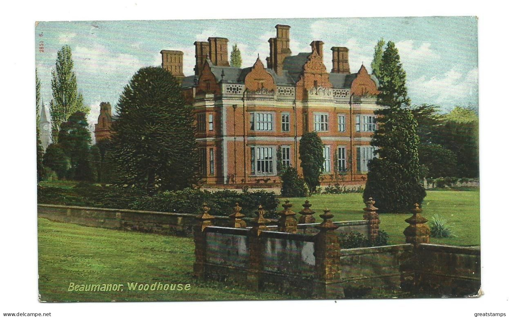 Leicestershire  Postcard  Beaumanor Woodhouse Posted 1907 - Other & Unclassified