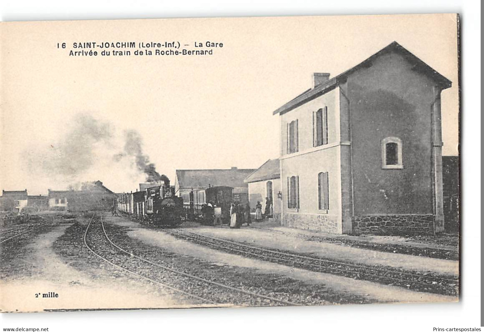 CPA 44 St Saint Joachim La Gare Et Le Train De La Roche Bernard - Saint-Joachim