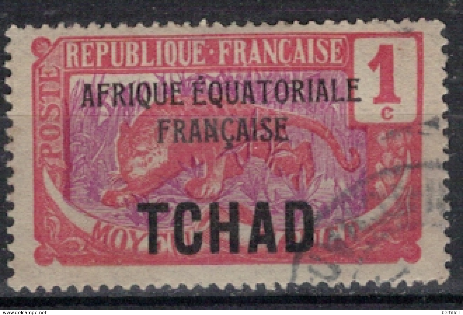 TCHAD              N°  YVERT   1 ( 2 ) OBLITERE    ( OB 11/ 25 ) - Used Stamps