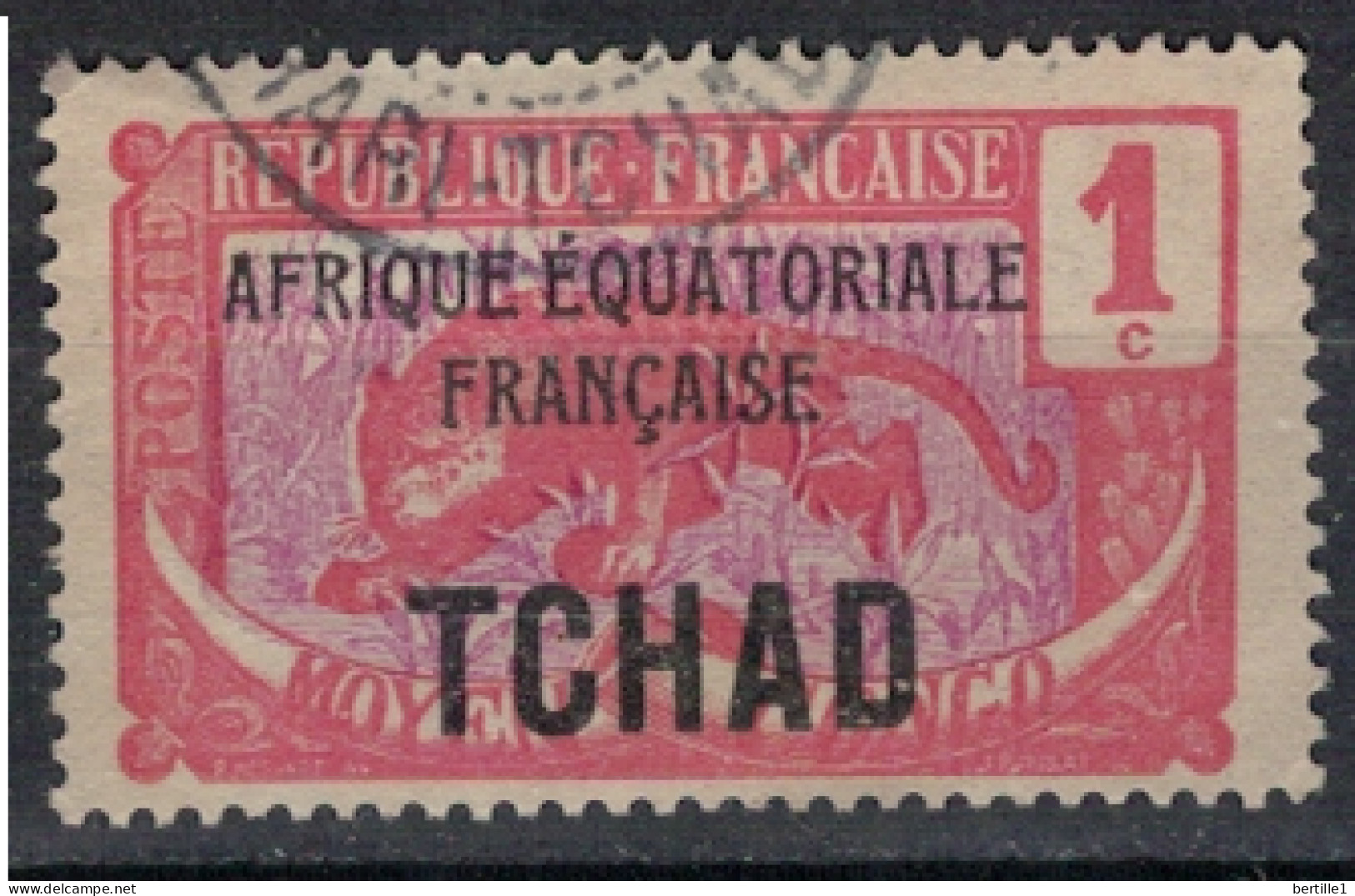 TCHAD              N°  YVERT   1 ( 3 ) OBLITERE    ( OB 11/ 25 ) - Used Stamps