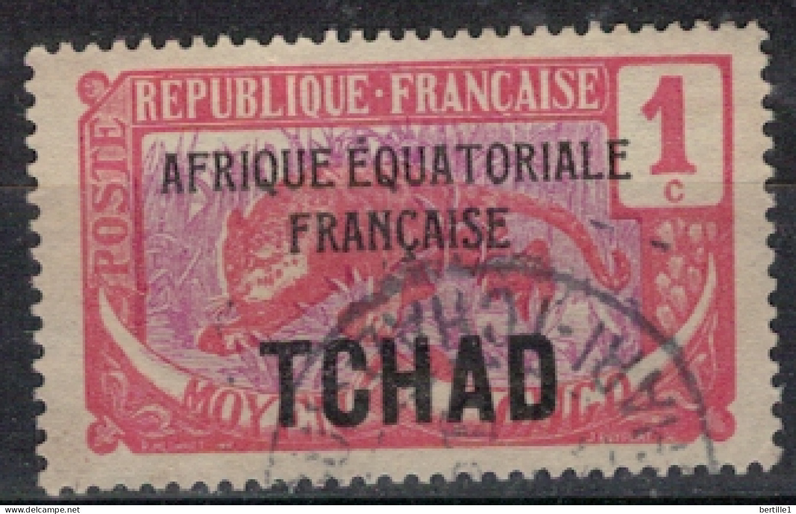 TCHAD              N°  YVERT   1 ( 5 ) OBLITERE    ( OB 11/ 25 ) - Used Stamps