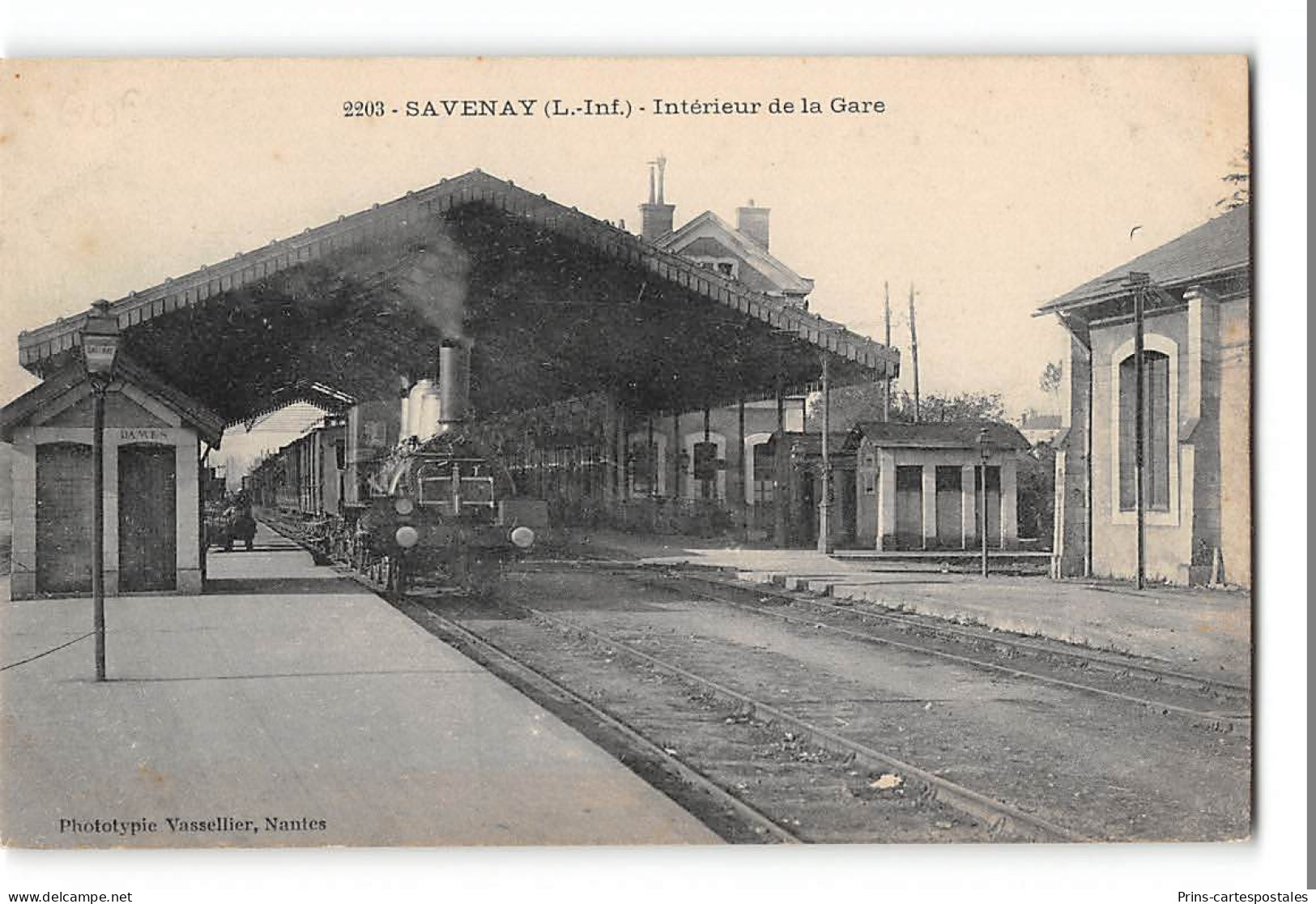 CPA 44 Savenay La Gare Et Le Train - Savenay
