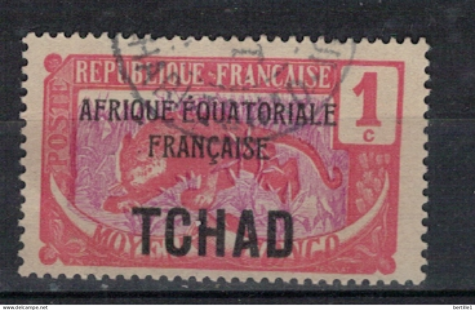 TCHAD              N°  YVERT   1 ( 7 ) OBLITERE    ( OB 11/ 25 ) - Used Stamps