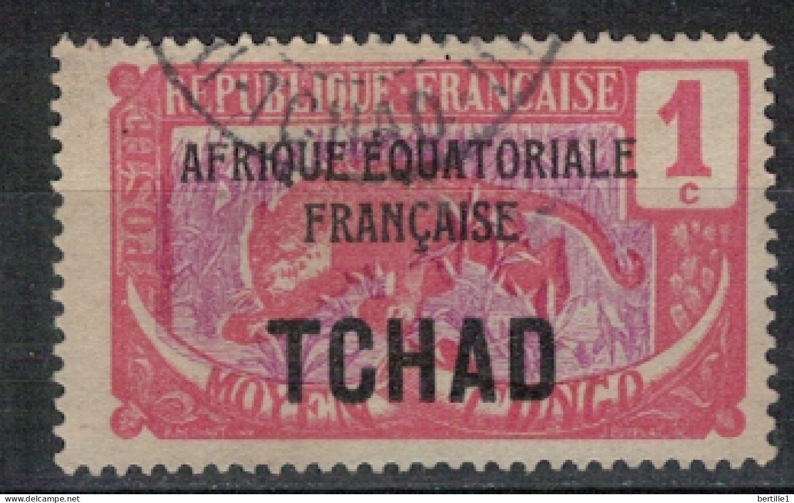 TCHAD              N°  YVERT   1 ( 8 ) OBLITERE    ( OB 11/ 25 ) - Used Stamps