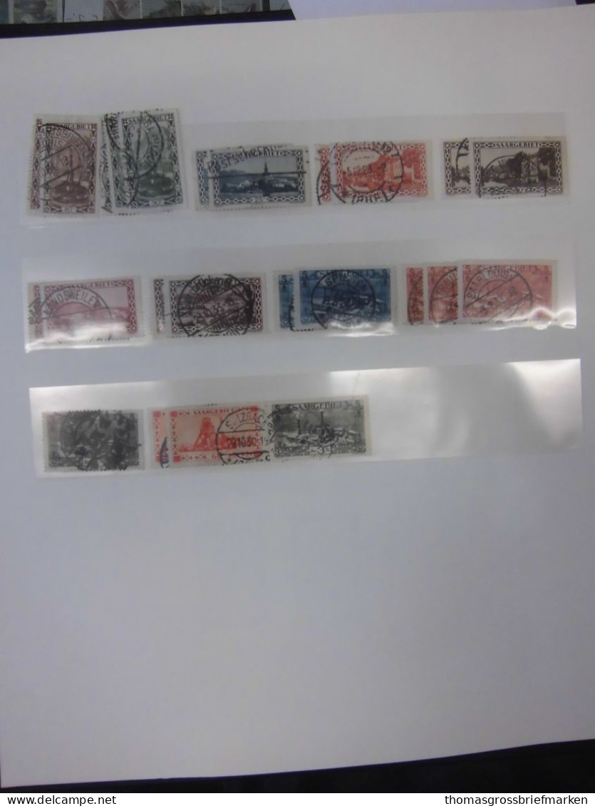 Sammlung Saarland 1920-1959 ungebraucht postfrisch gestempelt + Lindner T (50095