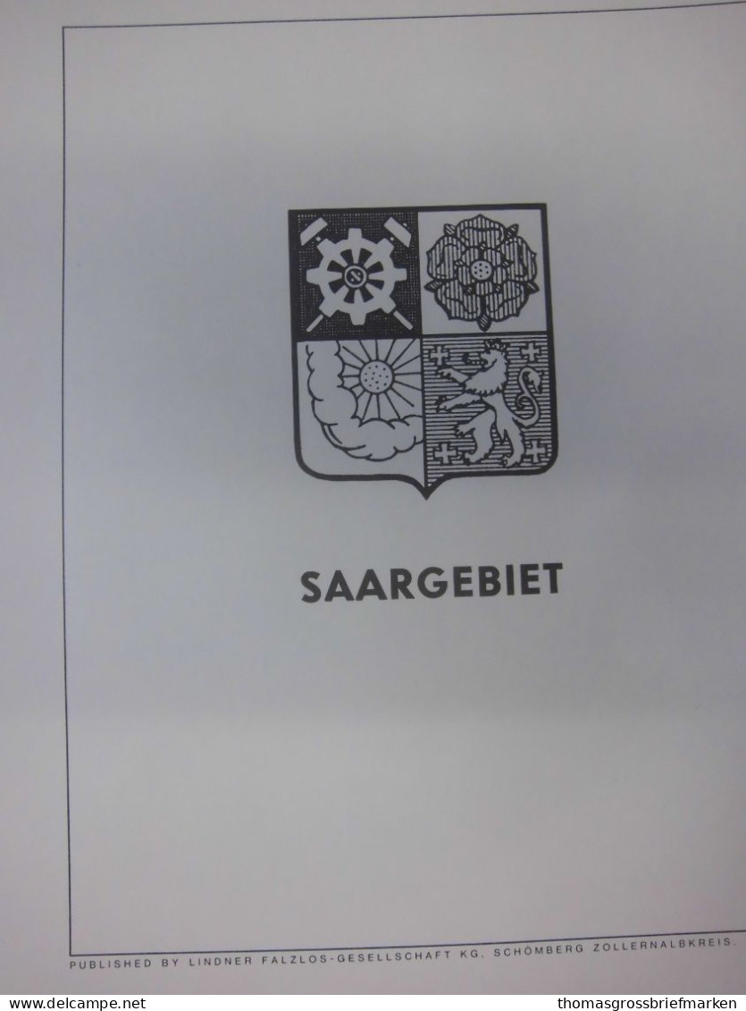 Sammlung Saarland 1920-1959 ungebraucht postfrisch gestempelt + Lindner T (50095