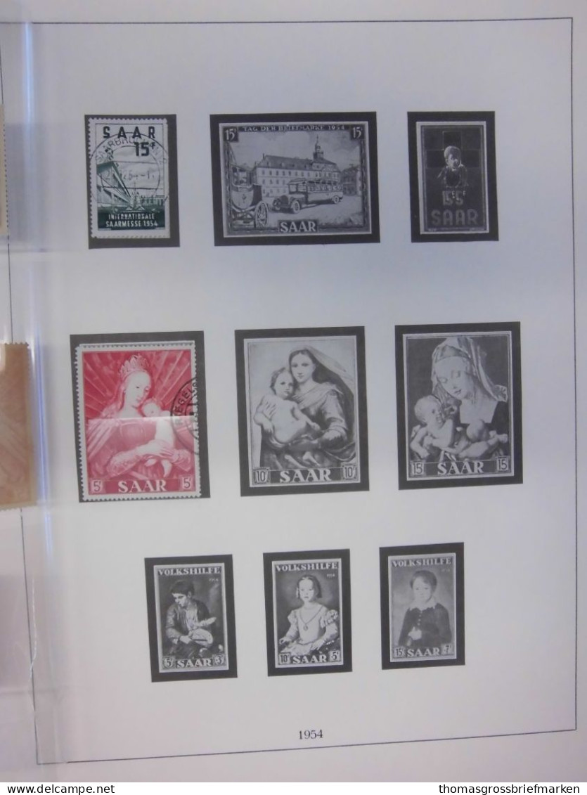 Sammlung Saarland 1920-1959 ungebraucht postfrisch gestempelt + Lindner T (50095