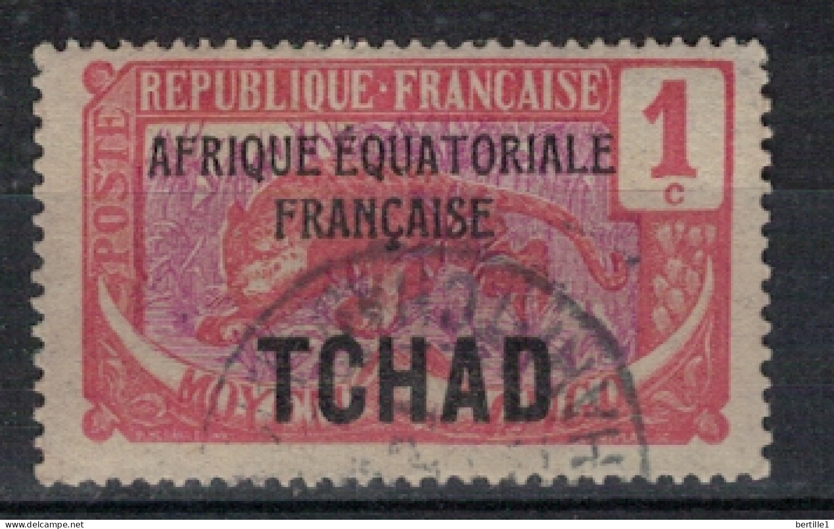 TCHAD              N°  YVERT   1 ( 11 ) OBLITERE    ( OB 11/ 25 ) - Used Stamps
