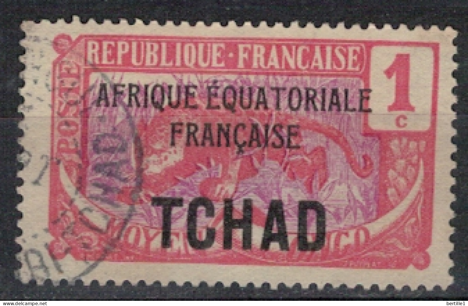 TCHAD              N°  YVERT   1 ( 13 ) OBLITERE    ( OB 11/ 25 ) - Used Stamps