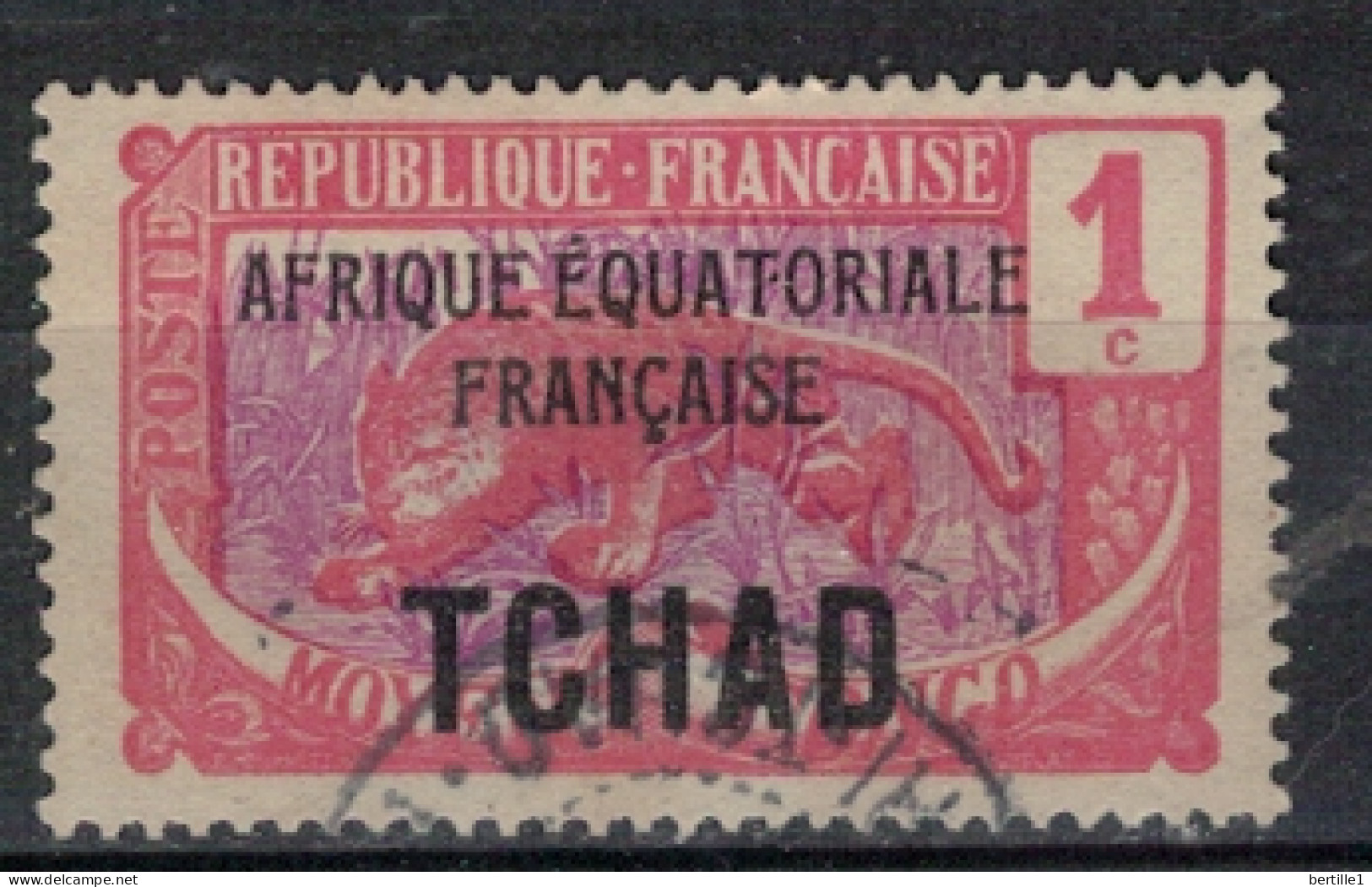 TCHAD              N°  YVERT   1 ( 14 ) OBLITERE    ( OB 11/ 25 ) - Used Stamps