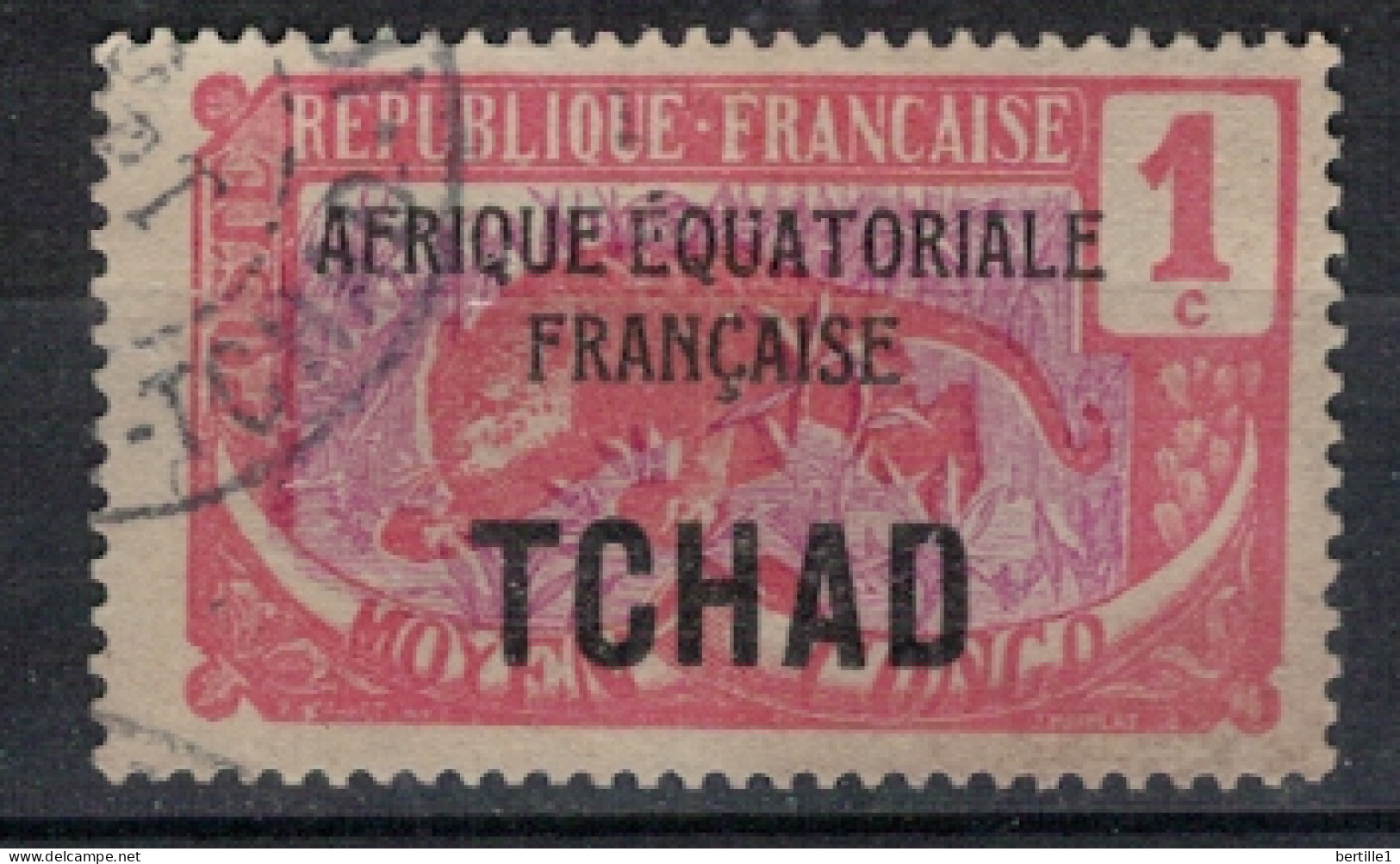 TCHAD              N°  YVERT   1 ( 15 ) OBLITERE    ( OB 11/ 25 ) - Used Stamps