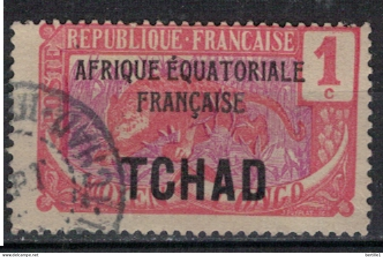 TCHAD              N°  YVERT   1 ( 17 ) OBLITERE    ( OB 11/ 25 ) - Used Stamps