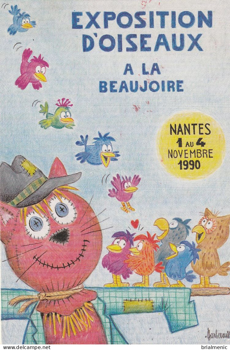 BARBEROUSSE   Carte Pour L'exposition D'oiseaux à NANTES La Beaujoire - Barberousse