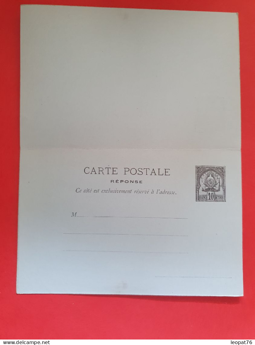 Tunisie - Entier Postal + Réponse, Non Circulé - Réf 1617 - Covers & Documents