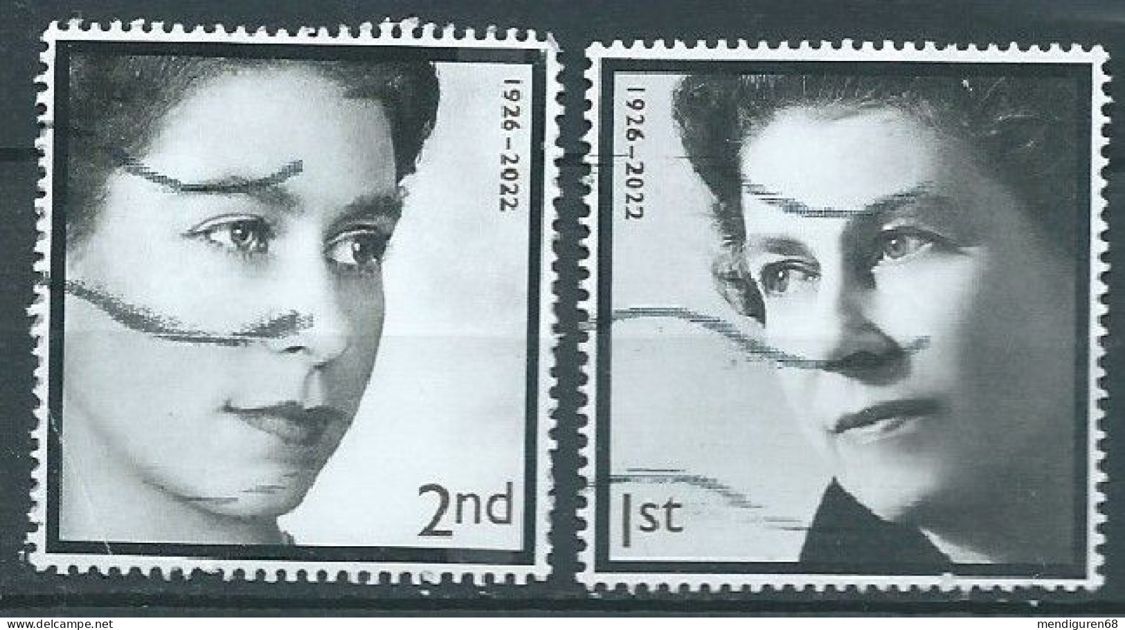 GROSSBRITANNIEN GRANDE BRETAGNE GB 2022 IN MEMORIAM: HER MAJESTY THE QUEEN SET 2V USED SG 4739-40 MI 5074-5 YT 5471-2 - Used Stamps