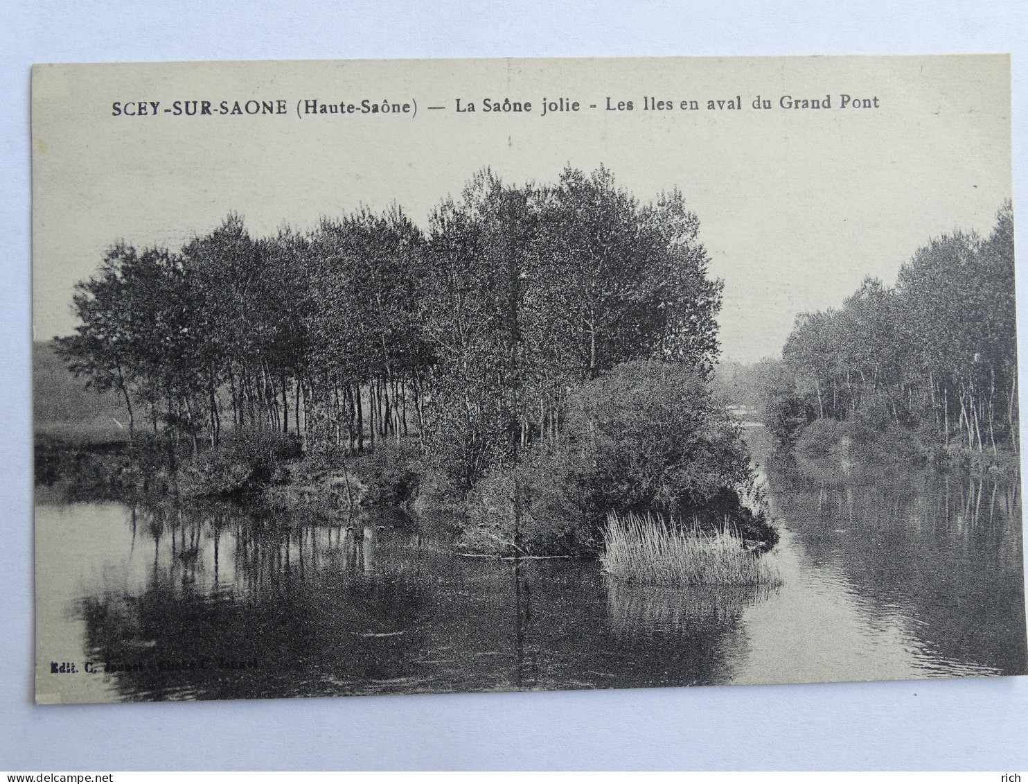 CPA 70 Haute Saône - SCEY Sur Saone - La Saône Jolie - Les Iles En Aval Du Grand Pont - Scey-sur-Saône-et-Saint-Albin