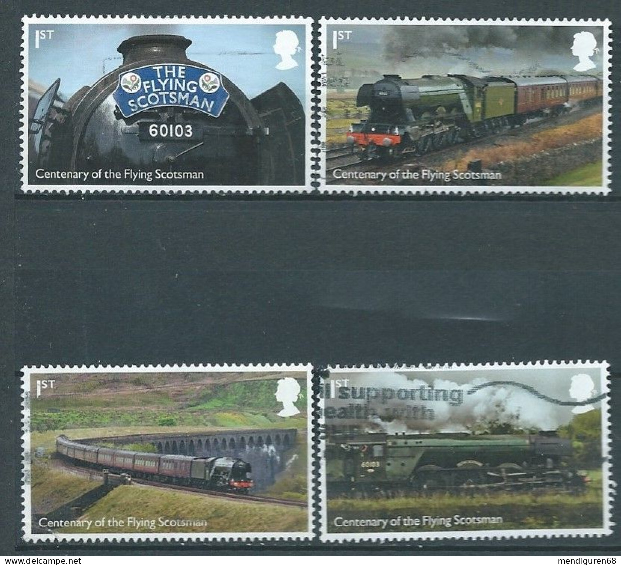 GROSSBRITANNIEN GRANDE BRETAGNE GB 2023 FLYING SCOTSMAN SET 4V USED SG 4783-6 MI 5144-7 YT 5536-9 SN 4336-9 - Oblitérés