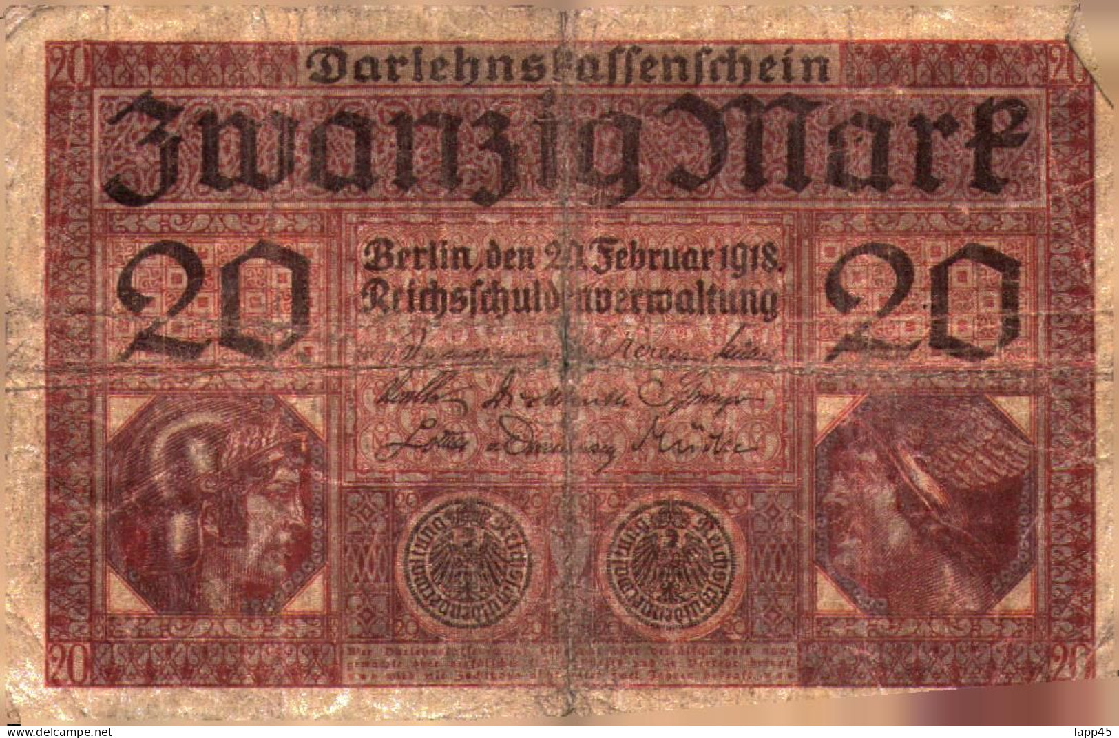 Billet > Allemagne > Voir Le Scan > Darlehenskassenschein 1918… - Réf:C 04 - 20 Mark
