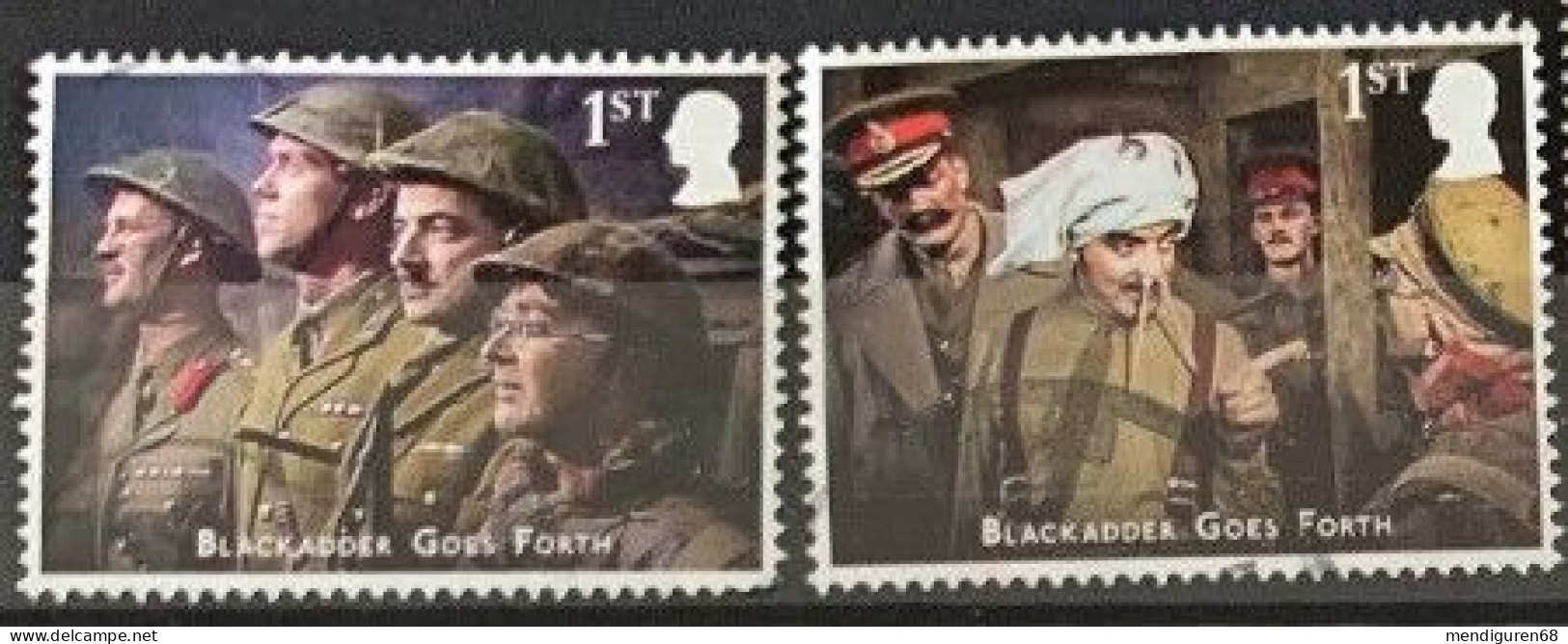 GROSSBRITANNIEN GRANDE BRETAGNE GB 2023 BLACKADDER SET 2V USED SG 5023-4 MI 5192-3 YT 5583-4 SN 4369-70 - Usati