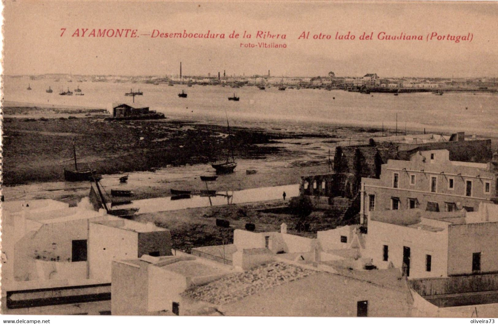 AYAMONTE - Desembocadura De La Ribera - Al Otro Lado Del Guadiana (Portugal) - Huelva