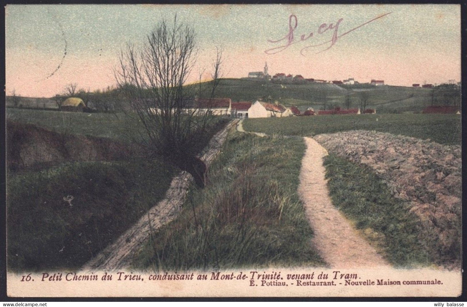 +++ CPA - Petit Chemin Du Trieu Conduisant Au MONT De TRINITE - Venant Du Tram  // - Tournai