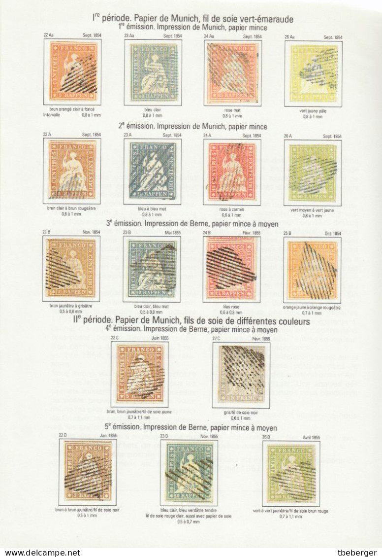 Schweiz: D'Aujourd'hui, Walter, Neu Klassierung Der 'Strubel' Ausgaben 1854-1862, 1982, 64 Seiten - Philatélie Et Histoire Postale