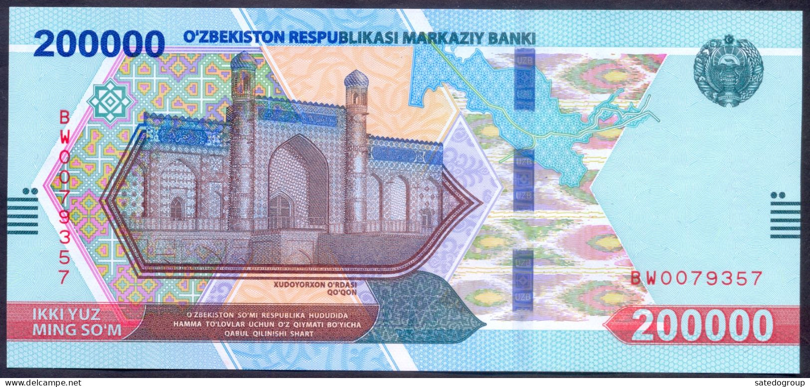 Uzbekistan 200000 Som 2022 - UNC # P- W93 - Ouzbékistan