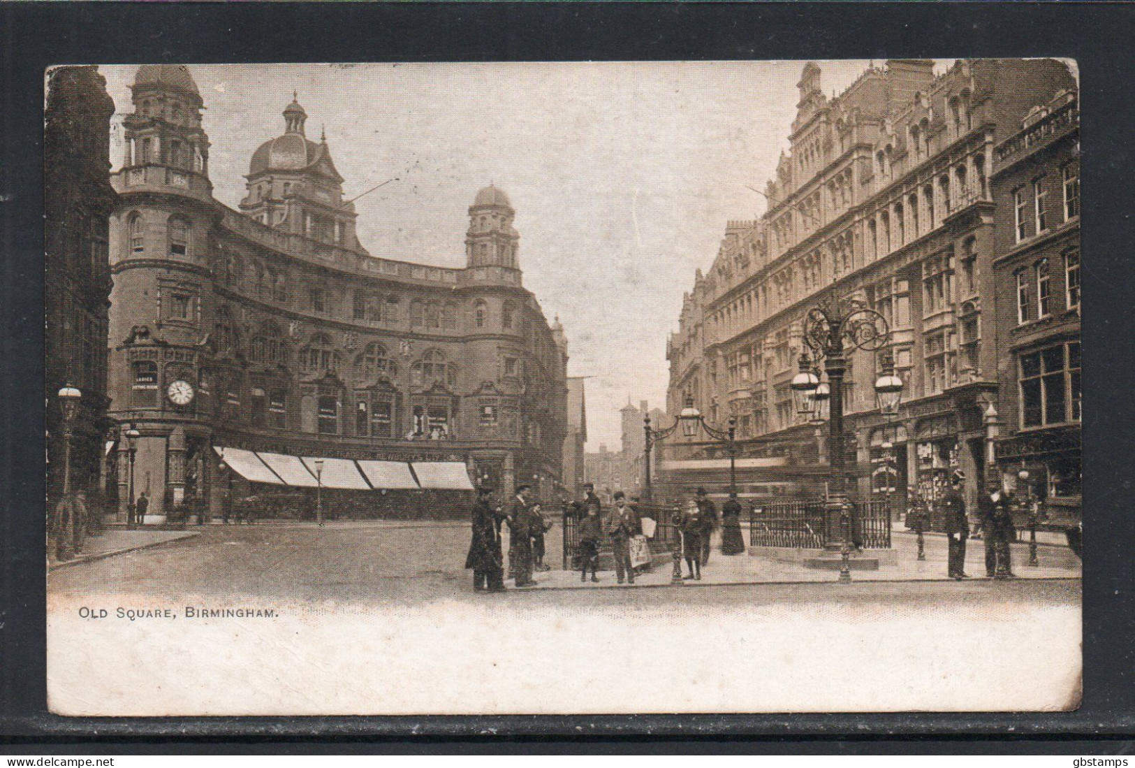 Old Square Birmingham Early Posted Card As Scanned Post Free Within UK - Birmingham