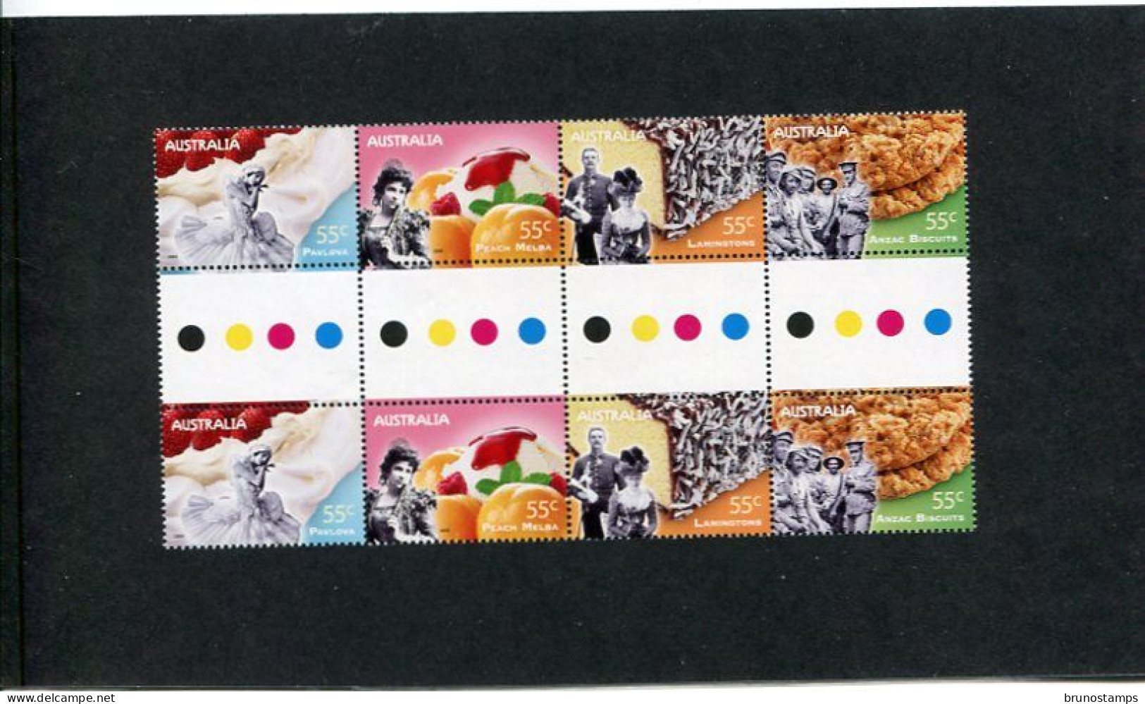 AUSTRALIA - 2009  CUISINE  GUTTER  STRIP  MINT NH - Blocks & Sheetlets