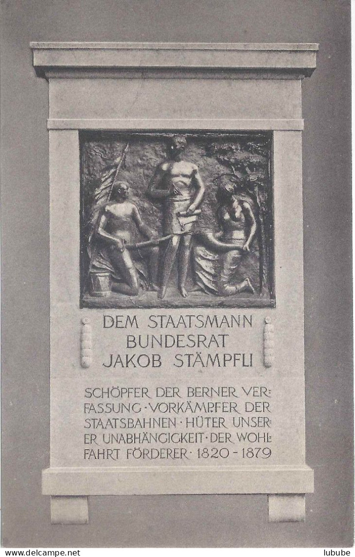 Büren An Der Aare - Gedenktafel BR Stämpligedenkfeier       1920 - Büren An Der Aare