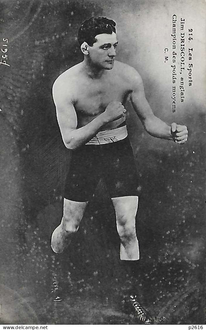 BOXEUR -  JIM DRISCOLL -  ANGLAIS -  CHAMPION DES POIDS MOYENS - Boxing