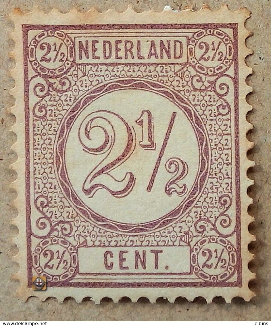 1894 Niederlande Mi.33 B, 2.5c /+ - Ungebraucht