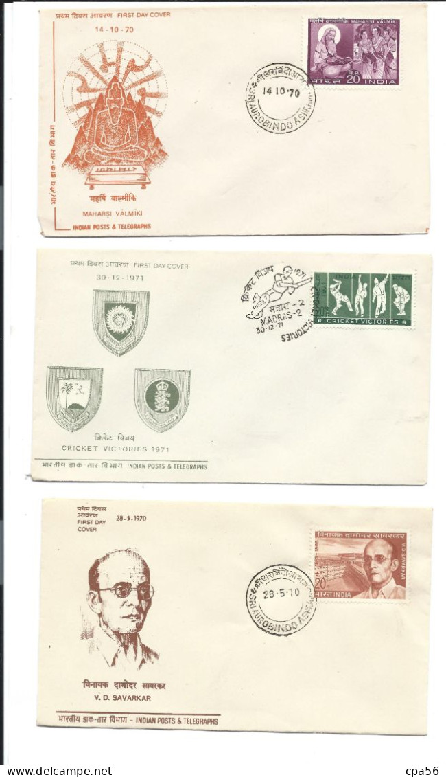 INDIA - 45 FDC